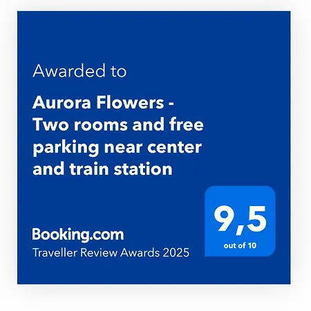 Aurora Flowers - Two And Free Parking Near Center And Train Station Appartement